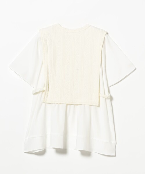 Ray BEAMS(レイビームス)の「【8/13 再値下げ】ケーブル ジャカード キリカエ プルオーバー(Tシャツ/カットソー・レディース・オフホワイト/ブラック・ONE SIZE)」の21枚目の写真