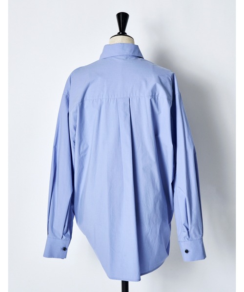 RUMCHE(ラムシェ)の「Cotton Layered Tuck Shirt / コットンレイヤードタックシャツ(シャツ/ブラウス・レディース・ホワイト/サックスブルー・FREE)」の11枚目の写真
