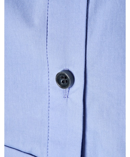 RUMCHE(ラムシェ)の「Cotton Layered Tuck Shirt / コットンレイヤードタックシャツ(シャツ/ブラウス・レディース・ホワイト/サックスブルー・FREE)」の8枚目の写真