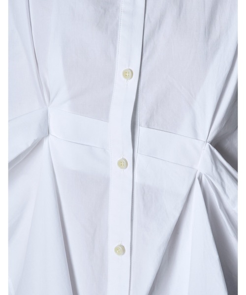 RUMCHE(ラムシェ)の「Cotton Layered Tuck Shirt / コットンレイヤードタックシャツ(シャツ/ブラウス・レディース・ホワイト/サックスブルー・FREE)」の17枚目の写真