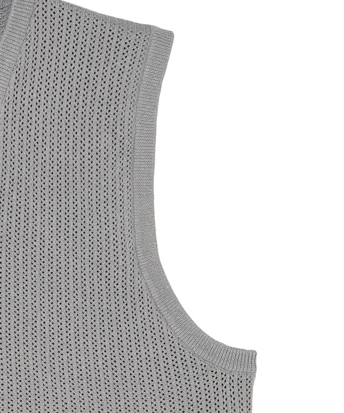 Pitta Re:)（ピッタリ）の「ニット メッシュ編地ベスト メンズ（ベスト・メンズ・ピンクベージュ/ネイビー/ライトグレー・M/L/LL）」の7枚目の写真