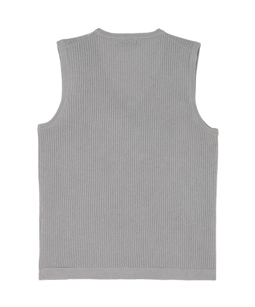 Pitta Re:)（ピッタリ）の「ニット メッシュ編地ベスト メンズ（ベスト・メンズ・ピンクベージュ/ネイビー/ライトグレー・M/L/LL）」の5枚目の写真