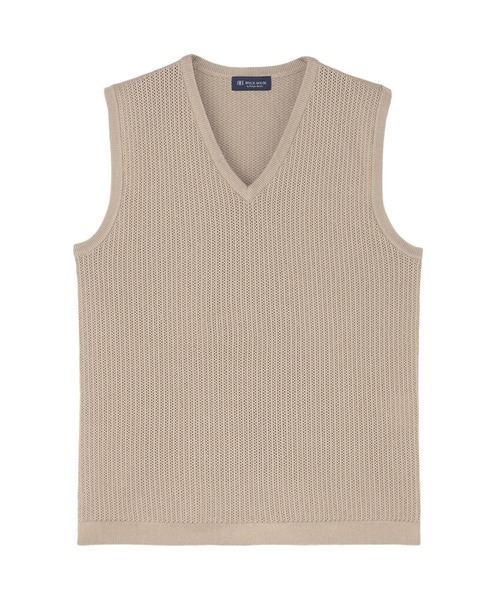 Pitta Re:)（ピッタリ）の「ニット メッシュ編地ベスト メンズ（ベスト・メンズ・ピンクベージュ/ネイビー/ライトグレー・M/L/LL）」の14枚目の写真