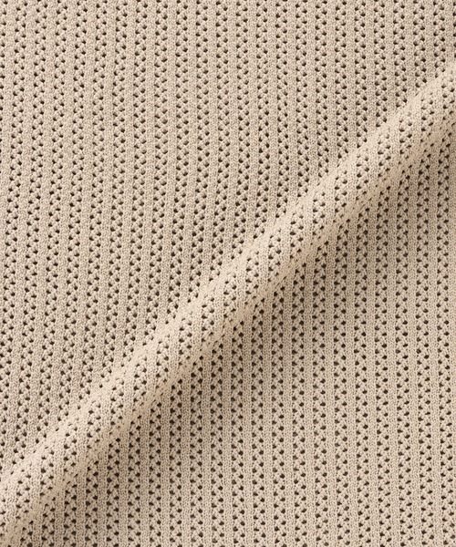 Pitta Re:)（ピッタリ）の「ニット メッシュ編地ベスト メンズ（ベスト・メンズ・ピンクベージュ/ネイビー/ライトグレー・M/L/LL）」の18枚目の写真