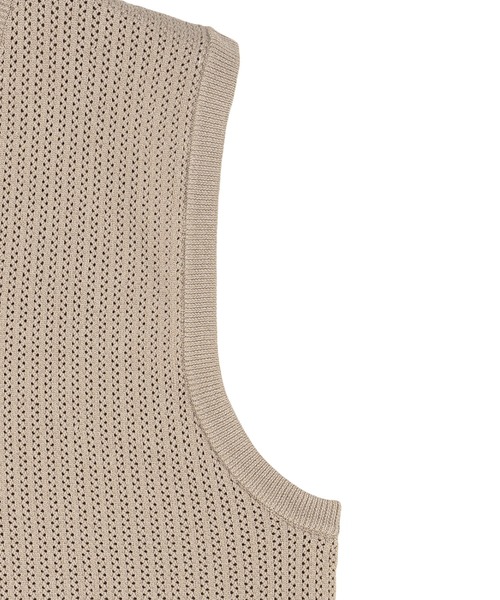 Pitta Re:)（ピッタリ）の「ニット メッシュ編地ベスト メンズ（ベスト・メンズ・ピンクベージュ/ネイビー/ライトグレー・M/L/LL）」の17枚目の写真