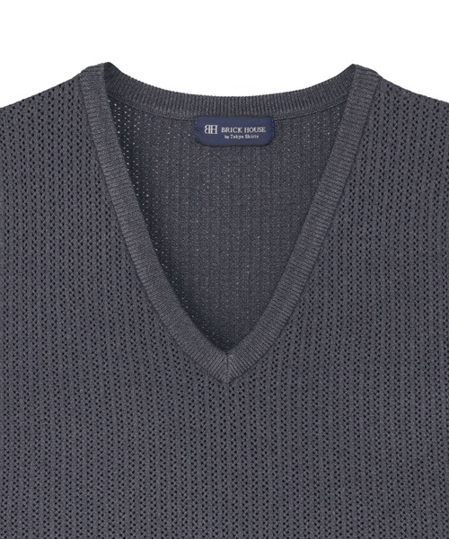 Pitta Re:)（ピッタリ）の「ニット メッシュ編地ベスト メンズ（ベスト・メンズ・ピンクベージュ/ネイビー/ライトグレー・M/L/LL）」の11枚目の写真