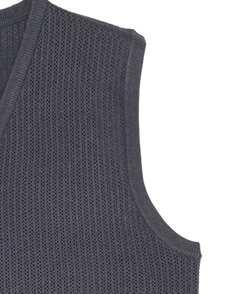 Pitta Re:)（ピッタリ）の「ニット メッシュ編地ベスト メンズ（ベスト・メンズ・ピンクベージュ/ネイビー/ライトグレー・M/L/LL）」の12枚目の写真