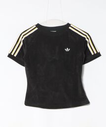 adidas（アディダス）の「adidas アディダス W TERRY TOWEL CALI TEE ショートスリーブ KD1412 BLACK（Tシャツ/カットソー）」