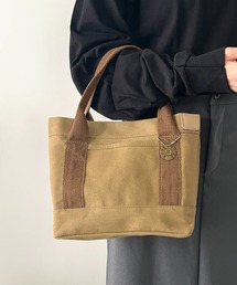【仕切りあり】キャンバスミニトートバッグ ミニバッグ ハンドバッグ トートバッグ