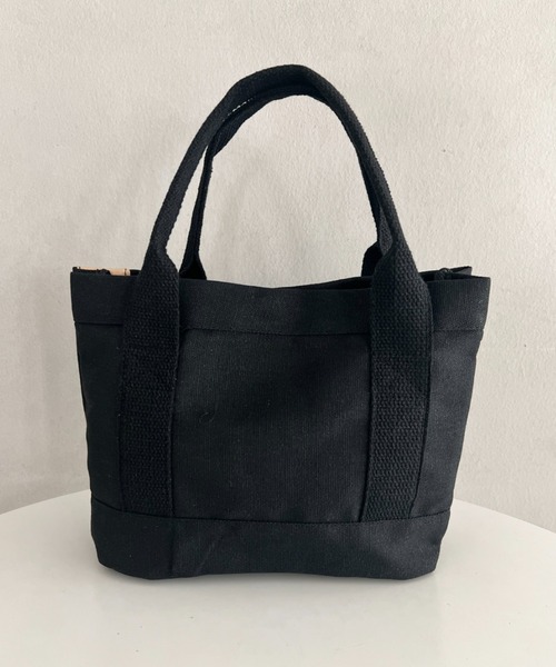 wears(ウェアーズ)の「【仕切りあり】キャンバスミニトートバッグ ミニバッグ ハンドバッグ トートバッグ(トートバッグ・レディース・ブラック/アイボリー/ブラウン・FREE)」の15枚目の写真