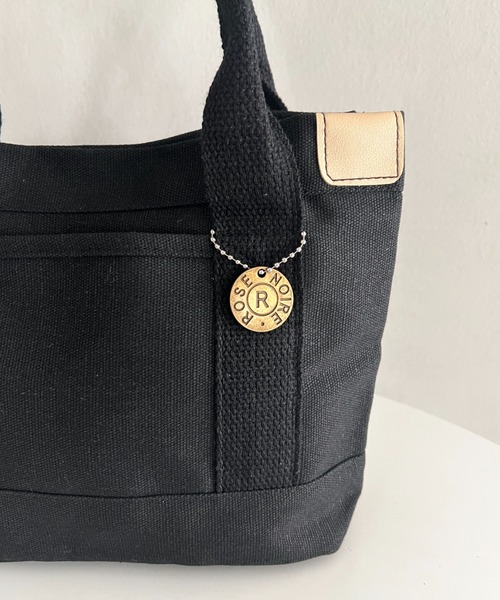 wears(ウェアーズ)の「【仕切りあり】キャンバスミニトートバッグ ミニバッグ ハンドバッグ トートバッグ(トートバッグ・レディース・ブラック/アイボリー/ブラウン・FREE)」の10枚目の写真