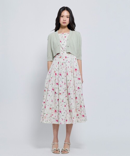 TOCCA(トッカ)の「FLORAL BLISS ドレス(ワンピース・レディース・アイボリー系5/ライラック系5・00/0/2/4/6)」の7枚目の写真