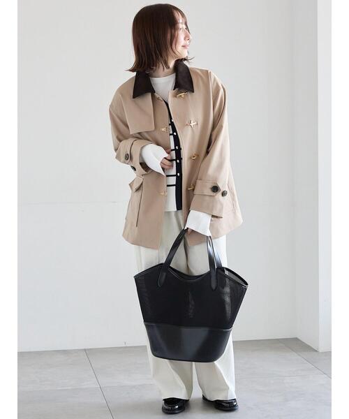 Te chichi(テチチ)の「ハイウエストワイドチノパンツ《2026 spring catalog item》(その他パンツ・レディース・ベージュ/オフホワイト・F)」の3枚目の写真