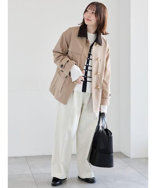Te chichi(テチチ)の「ハイウエストワイドチノパンツ《2026 spring catalog item》(その他パンツ・レディース・ベージュ/オフホワイト・F)」の4枚目の写真