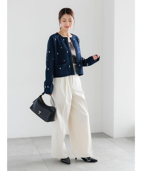 Te chichi(テチチ)の「ハイウエストワイドチノパンツ《2026 spring catalog item》(その他パンツ・レディース・ベージュ/オフホワイト・F)」の10枚目の写真