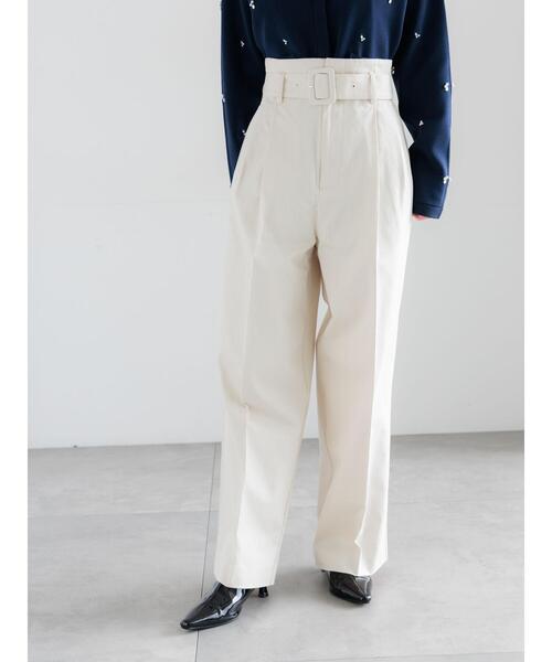 Te chichi(テチチ)の「ハイウエストワイドチノパンツ《2026 spring catalog item》(その他パンツ・レディース・ベージュ/オフホワイト・F)」の11枚目の写真