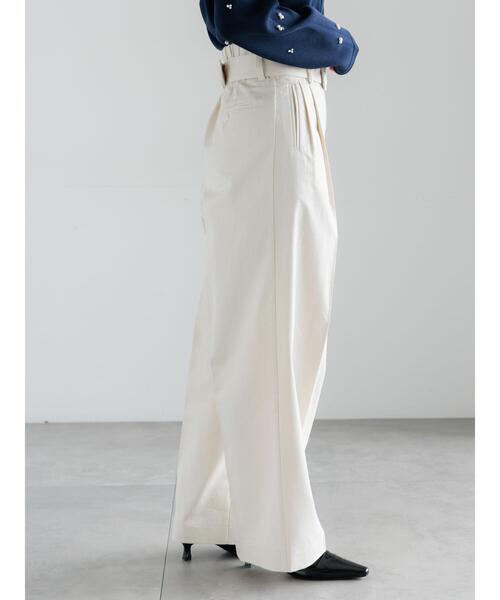 Te chichi(テチチ)の「ハイウエストワイドチノパンツ《2026 spring catalog item》(その他パンツ・レディース・ベージュ/オフホワイト・F)」の14枚目の写真