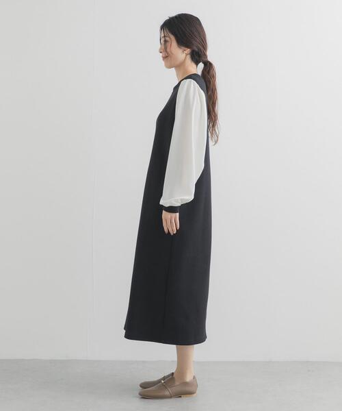 URBAN RESEARCH DOORS(アーバンリサーチドアーズ)の「ボリュームスリーブドッキングワンピース(ワンピース・レディース・ブラック系その他/ブラック・FREE)」の11枚目の写真