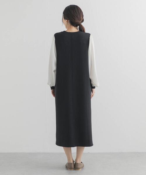 URBAN RESEARCH DOORS(アーバンリサーチドアーズ)の「ボリュームスリーブドッキングワンピース(ワンピース・レディース・ブラック系その他/ブラック・FREE)」の12枚目の写真