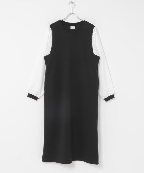 URBAN RESEARCH DOORS(アーバンリサーチドアーズ)の「ボリュームスリーブドッキングワンピース(ワンピース・レディース・ブラック系その他/ブラック・FREE)」の13枚目の写真