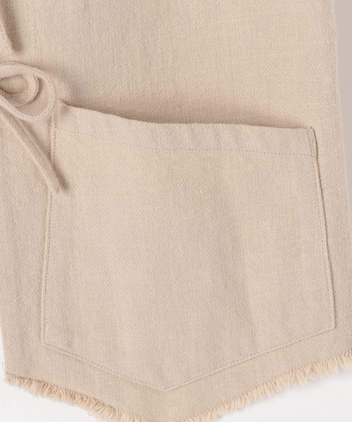 BAYFLOW（ベイフロー）の「リネンベスト（ベスト・レディース・ライトベージュ/ブラック・FREE）」の18枚目の写真