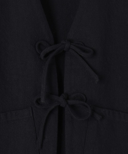 BAYFLOW（ベイフロー）の「リネンベスト（ベスト・レディース・ライトベージュ/ブラック・FREE）」の20枚目の写真