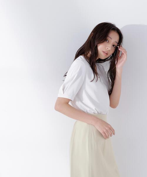 NATURAL BEAUTY BASIC(ナチュラルビューティーベーシック)の「◇メタルポイントVネックブラウス(シャツ/ブラウス・レディース・ラベンダー/ネイビー/オフホワイト・SMALL/MEDIUM)」の8枚目の写真