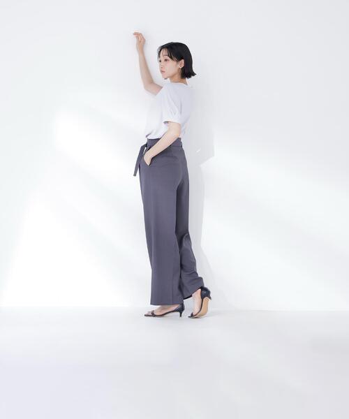 NATURAL BEAUTY BASIC(ナチュラルビューティーベーシック)の「◇メタルポイントVネックブラウス(シャツ/ブラウス・レディース・ラベンダー/ネイビー/オフホワイト・SMALL/MEDIUM)」の14枚目の写真