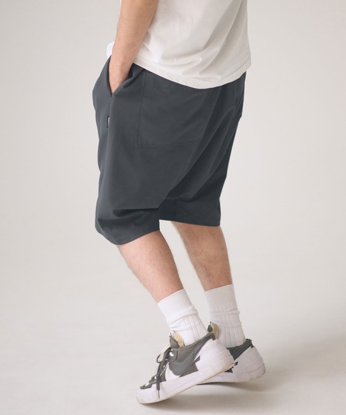 ADAM PATEK(アダムパテック)の「mp14759-ripple sarouel short pants サルエルショートパンツ(AP2618031)(その他パンツ・メンズ・ブラック/グレー・2/1)」の14枚目の写真