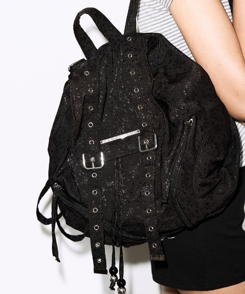 FANCY CLUB（ファンシークラブ）の「A'GEM/9 × .kom 『FANCY CLUB/ファンシークラブ』SATIN EYELET BACKPACK/サテンアイレットバックパック（バックパック/リュック・レディース・ホワイト/ブラック・FREE）」の12枚目の写真