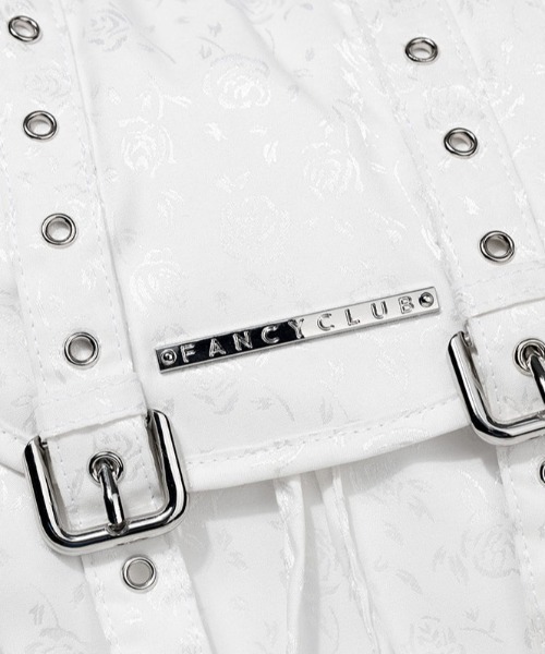 FANCY CLUB（ファンシークラブ）の「A'GEM/9 × .kom 『FANCY CLUB/ファンシークラブ』SATIN EYELET BACKPACK/サテンアイレットバックパック（バックパック/リュック・レディース・ホワイト/ブラック・FREE）」の9枚目の写真