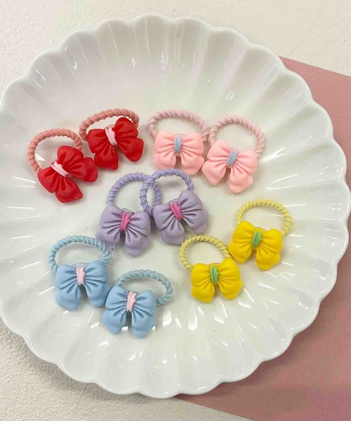 VIBGYOR｜ヴィブジョー（キッズ）のヘアゴム（フラワーモチーフ）通販