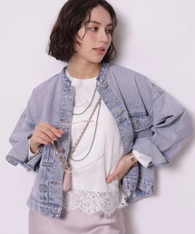 ノーカラーGジャン（その他アウター）｜Arpege story（アルページュ