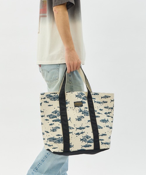 PENDLETON（ペンドルトン）の「PENDLETON/ペンドルトン サーモンフォールズ スローキャンバス ラージトートバッグ（トートバッグ・レディース・ブラック/ブルー・FREE）」の8枚目の写真