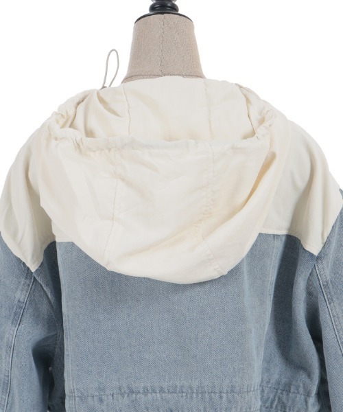 axes femme（アクシーズファム）の「デニム切替マウンテンパーカー（その他アウター・レディース・キナリ/ブラック・FREE）」の16枚目の写真