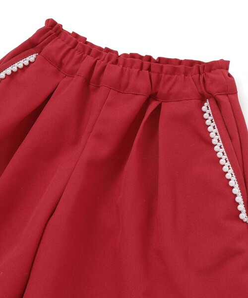 BeBe Petits Pois Vert（ベベプチポワヴェール）の「パールテープポイントキュロット（その他パンツ・キッズ・レッド/ネイビー・120cm/130cm/140cm/150cm）」の9枚目の写真