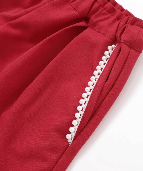 BeBe Petits Pois Vert（ベベプチポワヴェール）の「パールテープポイントキュロット（その他パンツ・キッズ・レッド/ネイビー・120cm/130cm/140cm/150cm）」の10枚目の写真