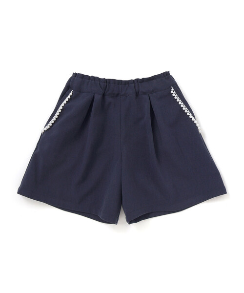 BeBe Petits Pois Vert（ベベプチポワヴェール）の「パールテープポイントキュロット（その他パンツ・キッズ・レッド/ネイビー・120cm/130cm/140cm/150cm）」の15枚目の写真