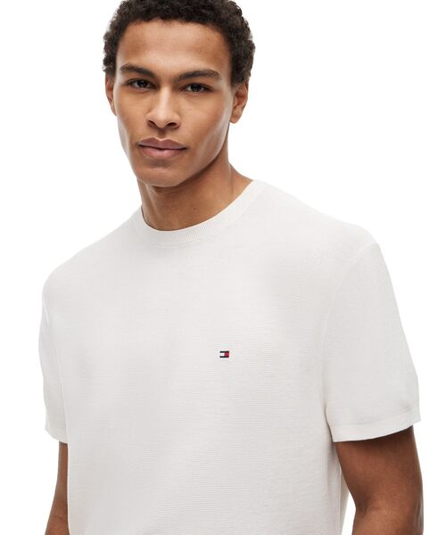 TOMMY HILFIGER(トミーヒルフィガー)の「クールタッチコットンニットプルオーバー(ニット/セーター・メンズ・マルチ/ホワイト・LARGE/X-LARGE/MEDIUM/SMALL)」の7枚目の写真