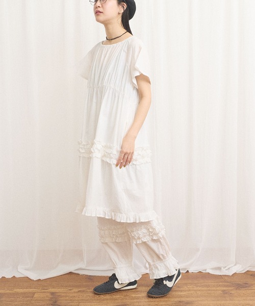 fig Ｌondon（フィグロンドン）の「deco mini dress（ワンピース・レディース・ホワイト/チェック・FREE）」の16枚目の写真