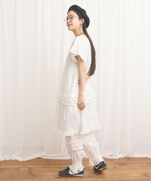 fig Ｌondon（フィグロンドン）の「deco mini dress（ワンピース・レディース・ホワイト/チェック・FREE）」の15枚目の写真