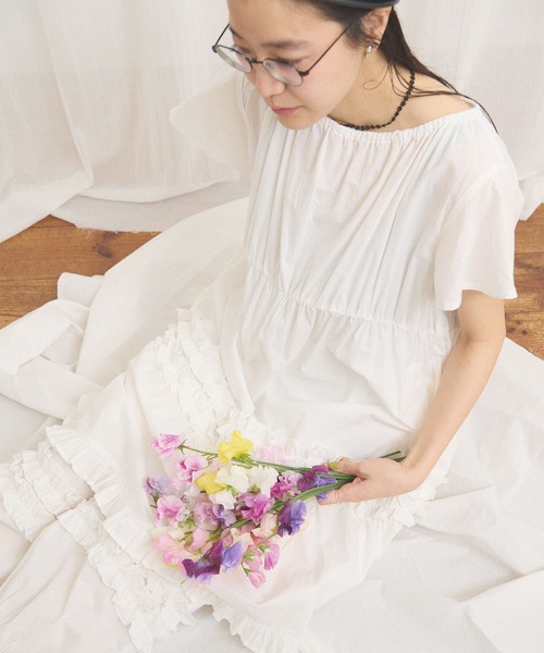 fig Ｌondon（フィグロンドン）の「deco mini dress（ワンピース・レディース・ホワイト/チェック・FREE）」の13枚目の写真