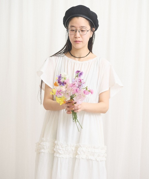 fig Ｌondon（フィグロンドン）の「deco mini dress（ワンピース・レディース・ホワイト/チェック・FREE）」の11枚目の写真