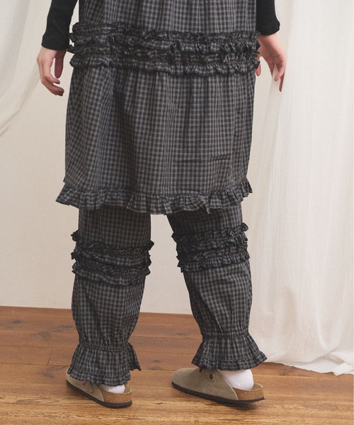 fig Ｌondon（フィグロンドン）の「deco mini dress（ワンピース・レディース・ホワイト/チェック・FREE）」の18枚目の写真