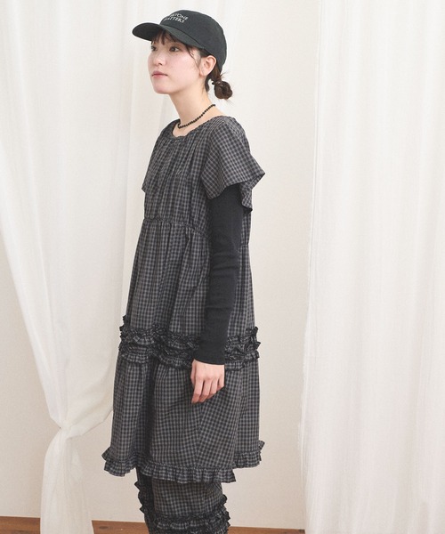 fig Ｌondon（フィグロンドン）の「deco mini dress（ワンピース・レディース・ホワイト/チェック・FREE）」の20枚目の写真