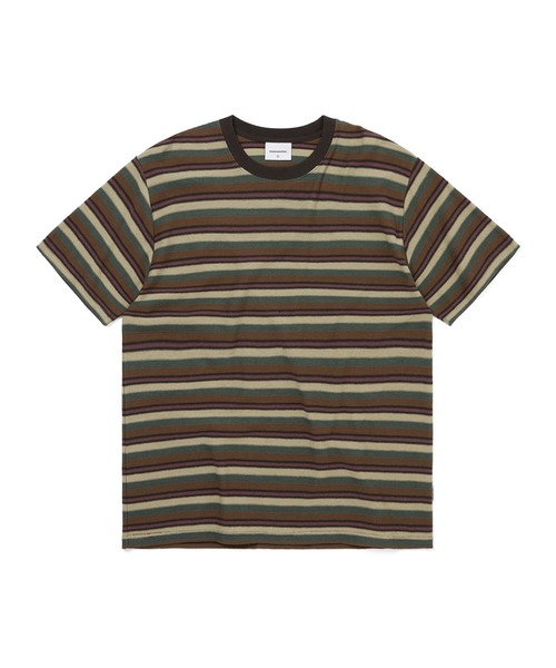 thisisneverthat(ディスイズネバーザット)の「Inside Out Striped Tee(Tシャツ/カットソー・メンズ・ネイビー/ピンク系その他/アイボリー/オリーブ・L/M/S/XL)」の4枚目の写真