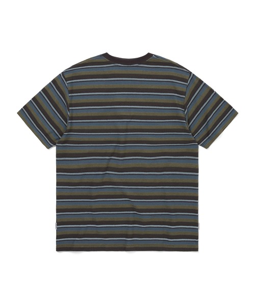 thisisneverthat(ディスイズネバーザット)の「Inside Out Striped Tee(Tシャツ/カットソー・メンズ・ネイビー/ピンク系その他/アイボリー/オリーブ・L/M/S/XL)」の8枚目の写真