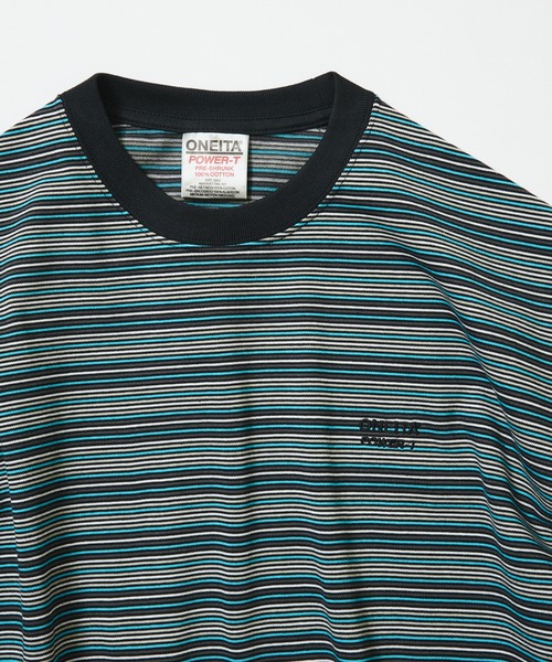 BEAMS T(ビームスティー)の「ONEITA / Border T-Shirt(Tシャツ/カットソー・メンズ・ブルー系その他/オレンジ系その他・L/M/S/XL)」の14枚目の写真