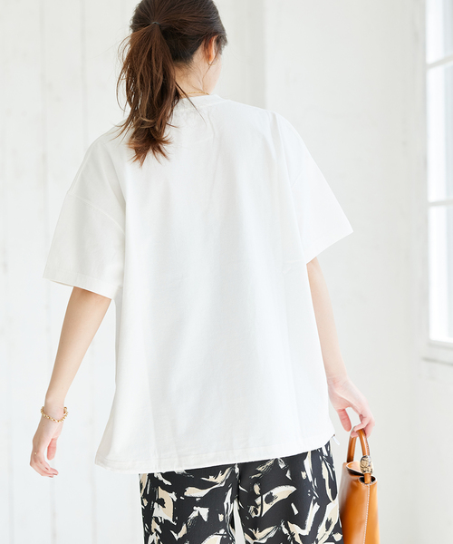 JOURNAL STANDARD（ジャーナルスタンダード）の「《追加》シャーリングＴシャツ（Tシャツ/カットソー・レディース・ブラック系その他/ホワイト・FREE）」の18枚目の写真