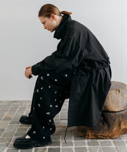CREDONA（クレドナ）の「FLOWER EMBROIDERY KNIT PANTS/フラワーエンブロイダリーニットパンツ（その他パンツ・レディース・ブラック/グレー・FREE）」の14枚目の写真